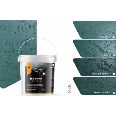 Belcreto proExteriér sada 3 m² dekorativní stěrka Verde Bezbarvý
