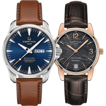 Certina Комплект часовници за двойки Certina DS Action DS Podium C032.430. 16.041. 00-C034.210. 36.127. 00 (C032.430.16.041.00-C034.210.36.127.00)