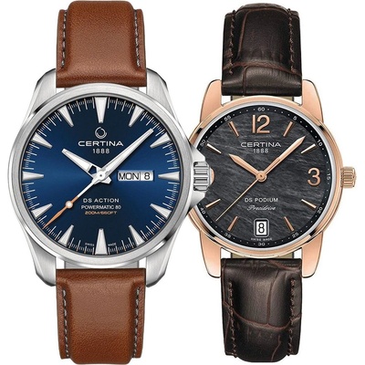 Certina Комплект часовници за двойки Certina DS Action DS Podium C032.430. 16.041. 00-C034.210. 36.127. 00 (C032.430.16.041.00-C034.210.36.127.00)
