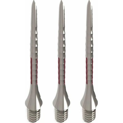 Caliburn Kovové hroty - Bamboo - Silver & Red - 32 mm – Zboží Dáma