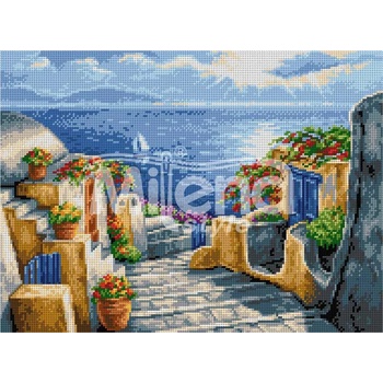 Milena Style Гърция - гоблен със схема конци dmc 1: 1