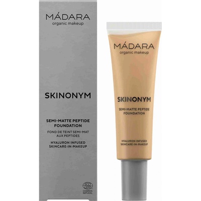 Mádara Skinonym Semi-Matte Peptide dlhotrvajúci make-up s peptidmi Golden Sand 50 30 ml