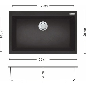 Leks Bloom Plus 790 SI Мивка за вграждане