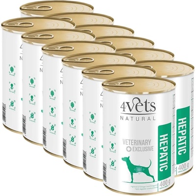 4Vets NATURAL Veterinary Exclusive HEPATIC 12 x 400 г