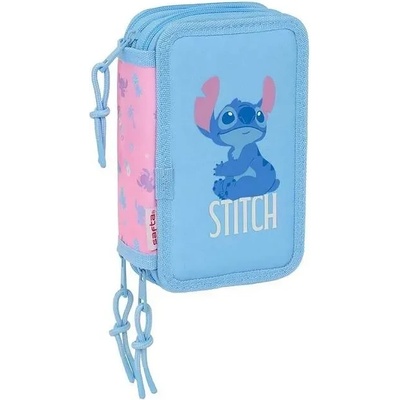 SAFTA Несесер с три ципа safta stitch bright, 37 части