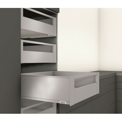 Blum K-Blum Legrabox zásuvka C pure 500 mm/40 kg Tip-on sivá vnútorné sklo