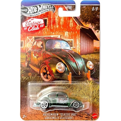 Mattel Hot Wheels Vintage Club 1968 Silver Series Volkswagen Classic Bug