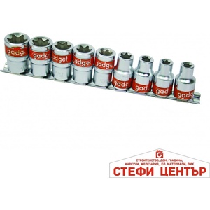 Gadget Вложки торкс 1/2" к-т 9бр cr-v gd (330577)