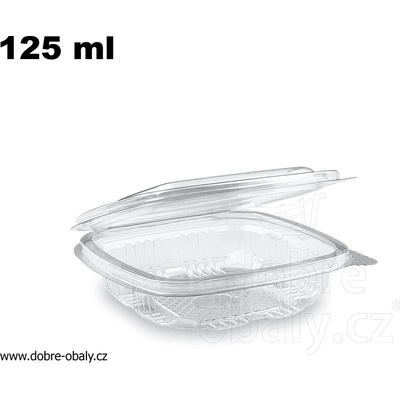 WIMEX miska hranatá průhledná s víčkem 125 ml PET – Zbozi.Blesk.cz