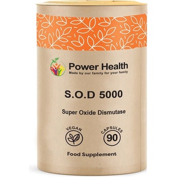 Power Health S. O. D Супероксид Дисмутаза 90 капсули | Power Health (077765 (PHPPSD5) PWH)