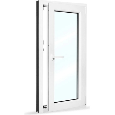SkladOken.cz Okno jednokřídlé 60x120 cm bílé otevíravé i sklopné PRAVÉ – Hledejceny.cz