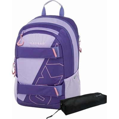 Studentský batoh + etue OXY SPORT Half Violet