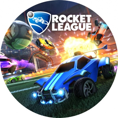 Jedlý tisk ROCKET LEAGUE ● materiál: FONDÁNOVÝ DECORLIST ✴️, ● velikost: 6cm (12 ks / A4) ☝