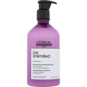 L'Oréal Liss Unlimited Professional Shampoo 500 ml шампоан за изглаждане на непокорни коси за жени