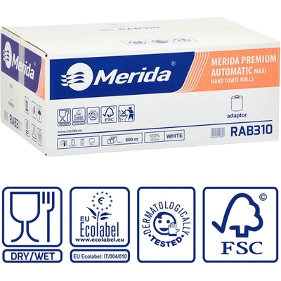 Merida Maxi Automatic RAB310 třívrstvé bílé 6 x 500 ks