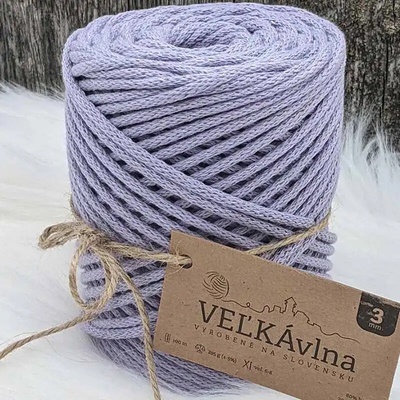 Velká vlna Špagát 3mm Levandule