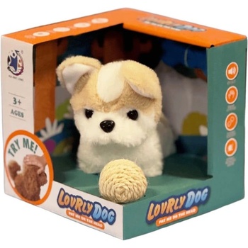 Raya Toys Интерактивна играчка ходещо лаещо куче Raya Toys Lovrly dog, с кокал и топка