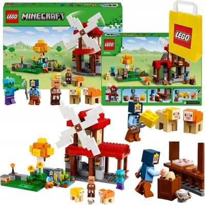 LEGO® Minecraft 21262 Farma s větrným mlýnem