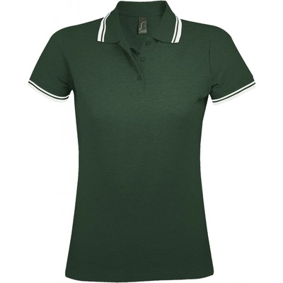 SOĽS Pasadena Women Damské polo tričko SL00578 Forest green White