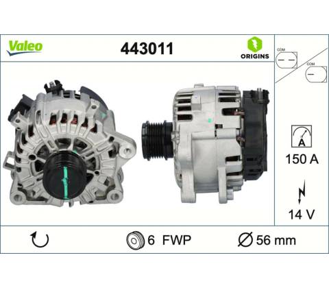 Alternátor VALEO 443011