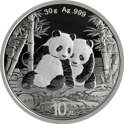 China Mint Strieborná minca Čínská Panda 2026 30 g