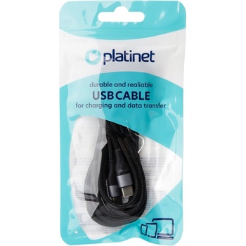 Platinet USB-C към USB-C 42W кабел с оплетка 2 м черен PSCCC220B (PSCCC220B)
