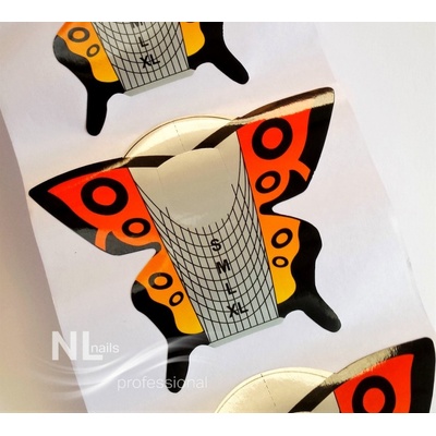 NL nails professional šablony motýl 300ks