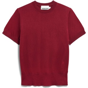 Armedangels Дамска тениска ARMEDANGELS Women's Fine S SL Knit Sweater Jumper - Velvet Red (916-6590-0713)