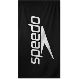 Speedo Кърпа с логото на Speedo черна/бяла