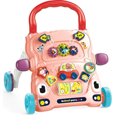 Chipolino Муз. игр. на колела"Весели животинки"розов (3800931059262)