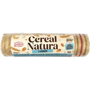 Gandola Пълнозърнести бисквити Gandola Cereal Natura - Без добавена захар, 220 g (BB202716) - baby
