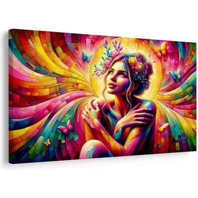 Obraz kouzelná žena s motýly - 90x60