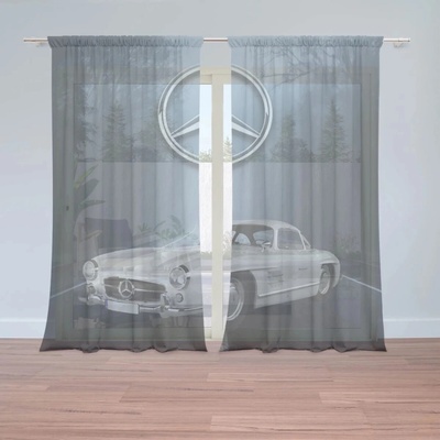 Sablio Záclony Mercedes-Benz 300 SL V lese: 2ks 150x250cm