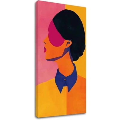 Obraz Vibrant Silhouette | Talianske plátno - 50x100 cm
