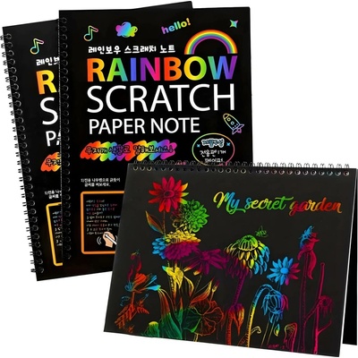 HARAHU Vyškrabávací notes Rainbow