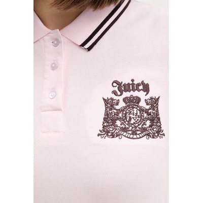 Juicy Couture тениска с яка дамска от памук POLO TOP (JCGCT126015)