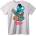 NOONEBRAND Тениска Лисица Богат Мечок - 2XL, White