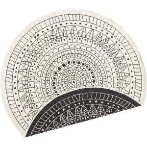Hanse Home Черно-кремав килим за открито, ø 200 cm Porto - NORTHRUGS (103101-200)