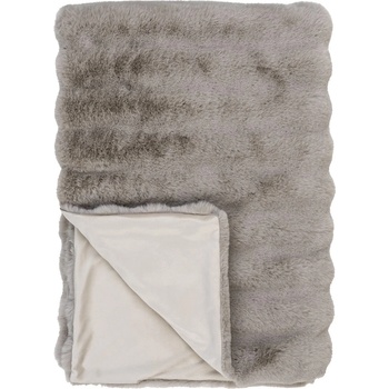 House Nordic Сиво/бежово одеяло от изкуствена кожа 130x180 cm Galena - House Nordic (3960917)