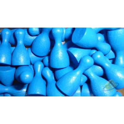 Halmička dřevěná modrá 4cm