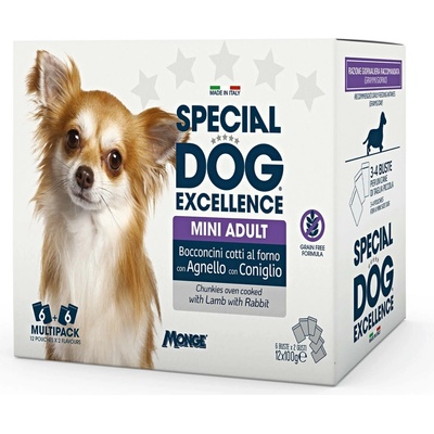 Monge Special Dog Excellence MINI Adult jahňa králik 12 x 100 g
