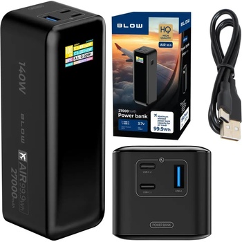 BLOW Преносима батерия Powerbank 27000mAh PD 140W AIR99.9 LCD (81-155#)