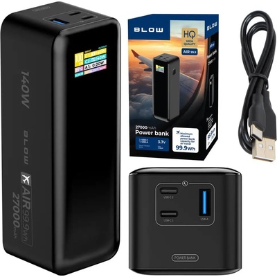 BLOW Преносима батерия Powerbank 27000mAh PD 140W AIR99.9 LCD (81-155#)