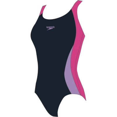 Speedo Colourblock Spiritback černá/růžová