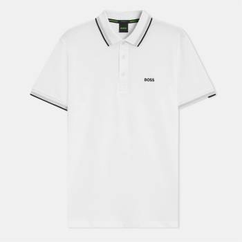 Boss Блуза с яка Boss Men's HBG Paddy Polo Shirt with Contrast Tipping - White 100