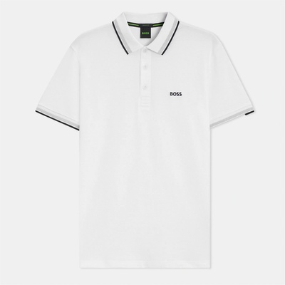 Boss Блуза с яка Boss Men's HBG Paddy Polo Shirt with Contrast Tipping - White 100