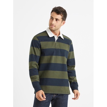 Celio Мъжка поло риза на райета в синьо и зелено Celio Verugby Celio | Zelen | МЪЖЕ | S