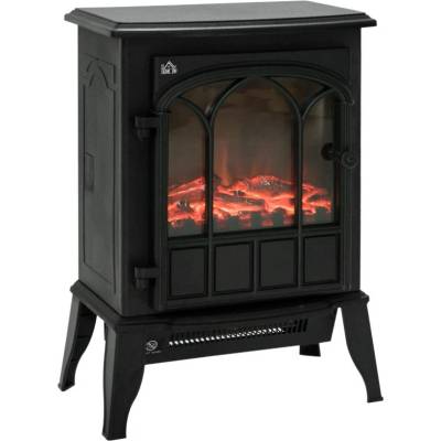 Homcom Elektrický krb s LED efektem plamene 39 x 23 x 56,5 cm