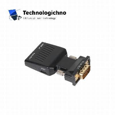 Адаптер vcom hdmi към vga с аудио f/m ca336a (ca336a)