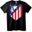 NOONEBRAND Тениска с емблема на Atlético Madrid - 3XL, Black